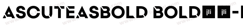 AsCuteAsBold Bold字体字体转换
